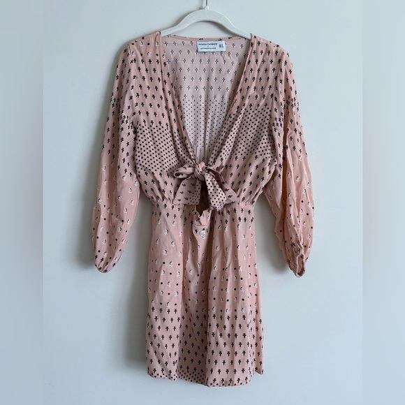 Faithfull The Brand x Anthropologie Trinidad Dress in Mieke Print - Pink SZ 2 XS - Picture 4 of 9